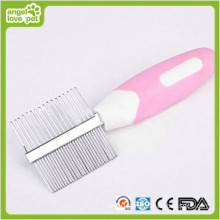 Double-Side Pink Comb Pet Grooming Product